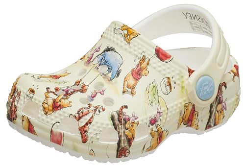Image of Crocs Unisex-Child Infant Littles Clogs, Baby Shoes for Girls and Boys, Winnie The Pooh, 2-3 Infant
