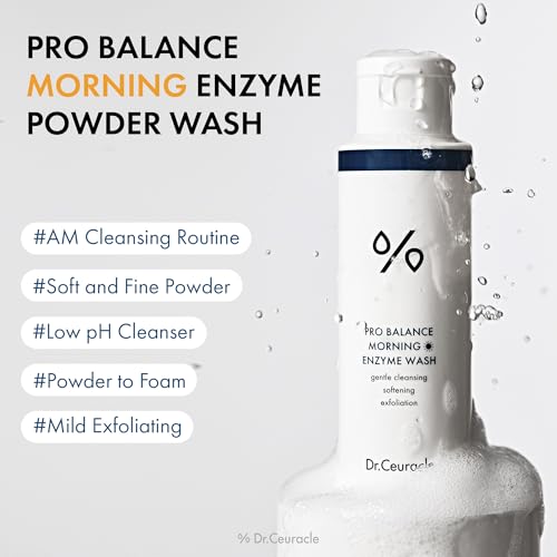Image of Dr.Ceuracle Pro Balance Enzyme Powder Face Wash - Korean Day and Night Natural Enzyme Powder Face Wash for Deep Pore Cleansing, Sebum Removing, pH Skin Balancing Care (Morning Wash)