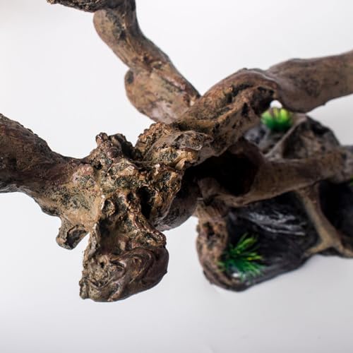 Image of Fish Tank Decorations Aquarium Decor Resin Artificial Tree Trunk Root (E)