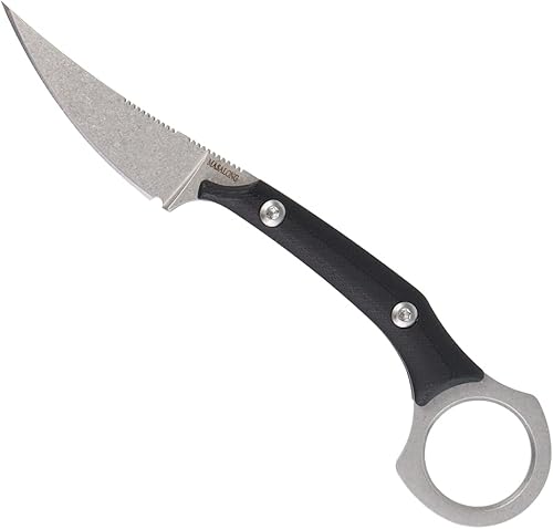 Miniatura 4 de MASALONG Colmillos de jabalí kni225 karambit mini cuchillo táctico (lavado de piedra blanca)