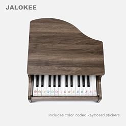 Kids Piano Keyboard, 25 Keys Grand Piano for Kids, Mini Music Educational Instrument Toy, Volume Adjustable, Wood Toy for Toddlers Girls Boys (Walnut) - Les Beatles, Paul McCartney, John Lennon, RIngo Starr, George Harrison Kids Piano Keyboard, 25 Keys Grand Piano for Kids, Mini Music Educational Instrument Toy, Volume Adjustable, Wood Toy for Toddlers Girls Boys (Walnut) – Image 4