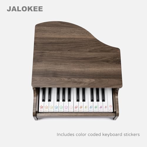 Kids Piano Keyboard, 25 Keys Grand Piano for Kids, Mini Music Educational Instrument Toy, Volume Adjustable, Wood Toy for Toddlers Girls Boys (Walnut) - Les Beatles, Paul McCartney, John Lennon, RIngo Starr, George Harrison Kids Piano Keyboard, 25 Keys Grand Piano for Kids, Mini Music Educational Instrument Toy, Volume Adjustable, Wood Toy for Toddlers Girls Boys (Walnut) – Image 5