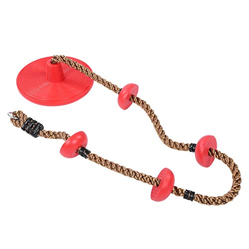 Swing Disc Climbing Toy for Kids Indoor Outdoor Swing Set Accessory Safe Hanging Playground Training for Backyard Home Bars