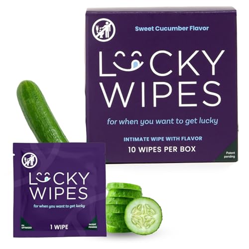 Image of Sweetums Lucky Wipes for Men, Cucumber - pH Balanced, 10 Ct