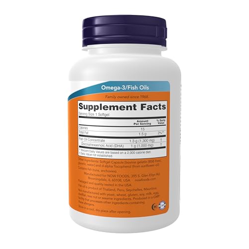 NOW Foods DHA-1000 Brain Support - 90 softgels