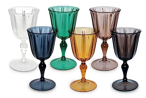 Excelsa 49218 Country Chic Set 6 Calici, Plastica,...