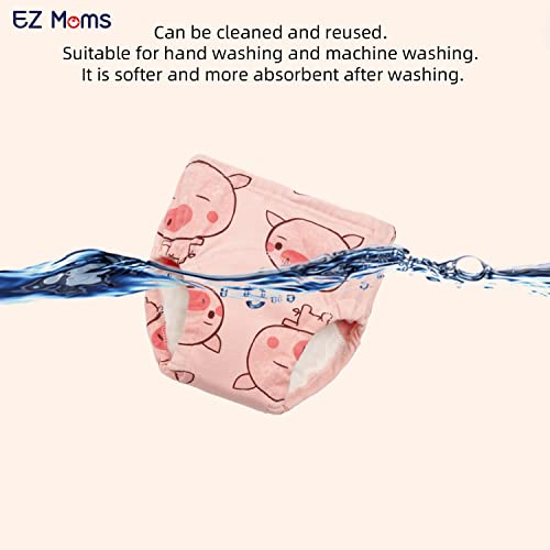 Ez Moms 6 Packs Training Panties Absorption Toddler Cotton 4T Underwear Girl Reusable Potty Training Underwear For Girls 4T Training Pants 4T-5T Toddler Training Underwear Potty Training Pants thumb #6