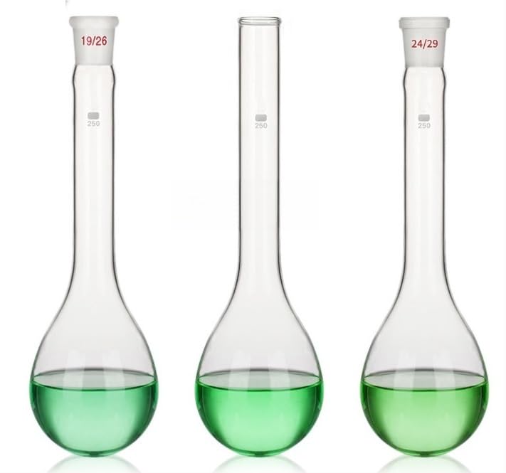 250ml Fixed Nitrogen Flask - Eggplant Shaped Ammonia Distillation Flask with Ground Neck for Experiments(Ordinary)
