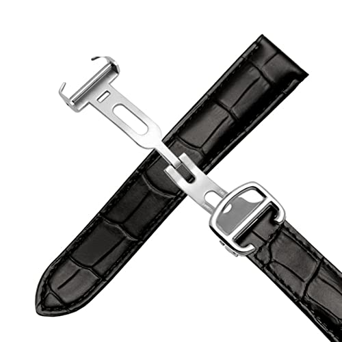 Bracelet de montre en cuir véritable 16mm Agate à offrir pour Cartier - 7
