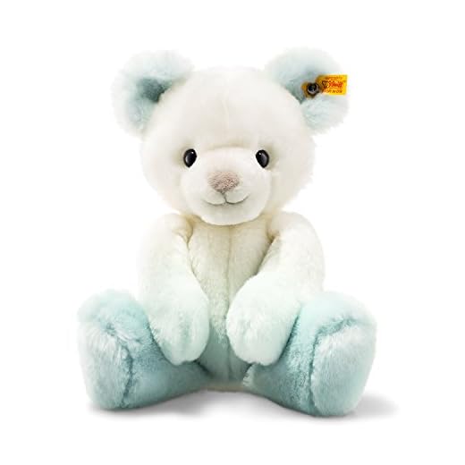 Steiff 22708 Oso de Peluche, Color Turquesa/Blanco