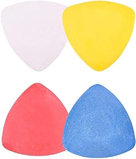 Tailors Sewing Chalk, Triangle Dressmaking Dressmakers Chalk Pencil for Marking Fabric, Pack of 4, 4 Colours