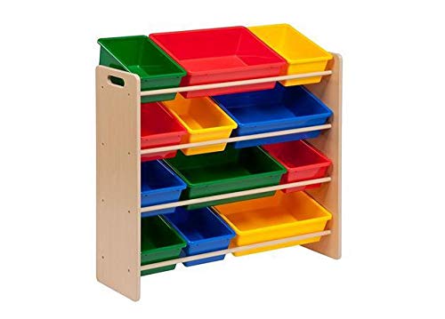 Kids Toy Organizer And Storage Bins, Natural