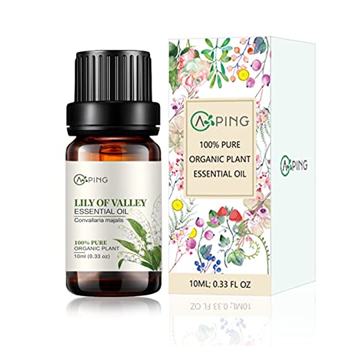 AOPING Lily Of The Valley Essential Oil - 100% Pure Organic Natural Plant (Convallaria Majalis) Lily Of The Valley Oil For Diffuser, Aroma, Spa, Massage, Yoga, Perfume, 0.