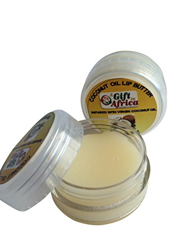 100% All Natural Peppermint-Coconut Oil Lip Butter by A Gift to Africa (Pack of 2)