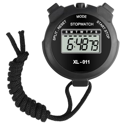 Newaner cronometro(2PCS), Temporizador Digital Reloj, Temporizador de Fitness cronometrada Timer, Deportivos cronómetro Digital, para Fútbol, Baloncesto, Correr, Natación, Fitness Más
