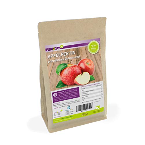 Vita2You Apfelpektin 200g - pflanzliches Geliermittel - Glutenfrei - veganes Pulver - pflanzliche Gelatine - Premium Qualität