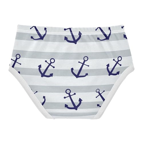 Flower Toddler Underwear Floral 2t Cotton Panties Little Girl Nautical Anchors Grey Stripes Briefs Undies Kids2