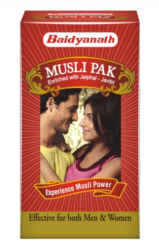 Image of BAIDYANATH AYURVED Musli Pak 250 GM- Made with Pure Safed Musli for Strength and Vitality, Powder