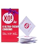 FLO | XO! Ultra-Thin Righteous Rubber Condoms, PETA-Certified Vegan, Fairly-Traded Latex, Well-Lubricated, Cruelty Free, Parabens/Glycerin Free, 6 Count