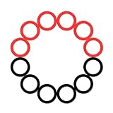 Hook and Loop Throwing Games for Adults & Kids Black & Red Ring Beach, Party, Camping & Yard Games f