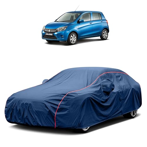 Image of Heavy-Duty Car Cover for Compatible with Maruti Celerio (2012 to 2025 All Models) Deluxe Car Protection Cover ? Waterproof & UV-Resistant All-Season Exterior Protection