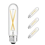 Yaoten T10(T30) E26 TDimmable Led Edison Bulb, Tubular Vintage, Equal 25 Watt Incandescent Bulb, 2W