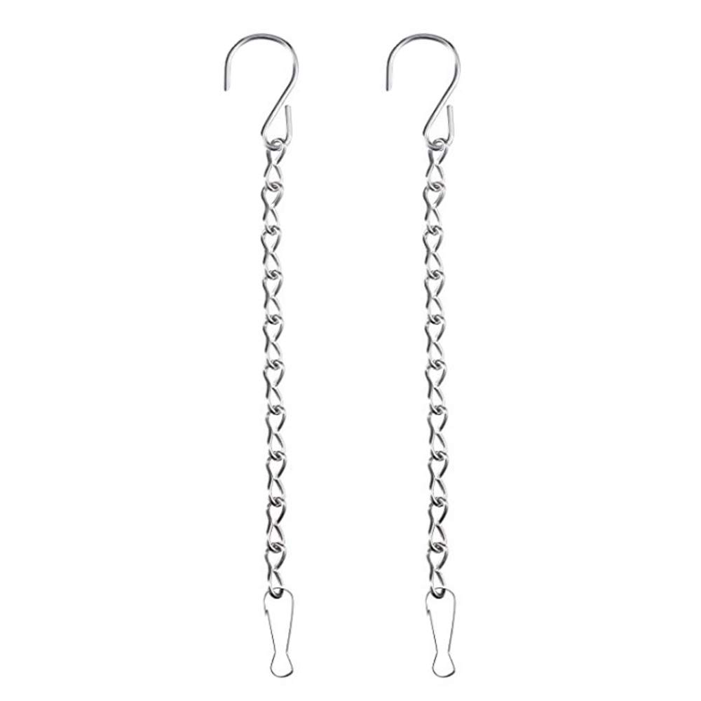 Anjing White Hanging Chain 89Cm 2 Pack For Bird Feeders Planters Fixtures Lanterns Suet Baskets