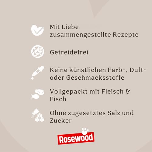 Rosewood Twisters Huhn Small – Fester Kausnack aus Rinderhaut für kleine Hunde, Kaustange mit Huhn, unterstützt die Zahnpflege, ohne Getreide, ohne künstliche Zusatzstoffe, 90 g