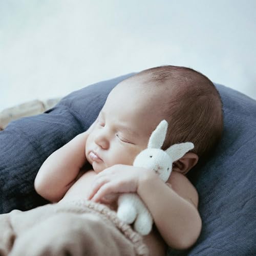 Image of Muslin Bassinet Fitted Sheets 2 Pack, Soft Breathable Cotton Baby Bassinet Mattress Sheet Set, 360 Elastic Snug Fit, Universal for Oval, Rectangle (Bright Colors, Bassinet Sheets 2 Pack)