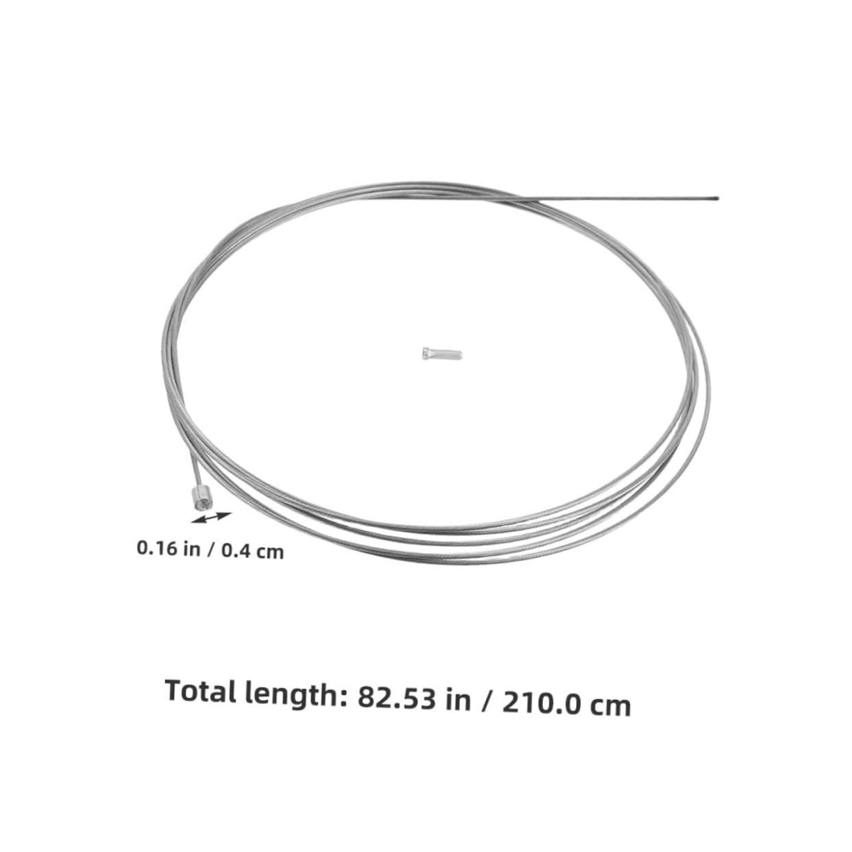 MUSISALY 2pcs Stainless Steel Bicycle Gear Cable: Bike Brake Cable 2.1m/82