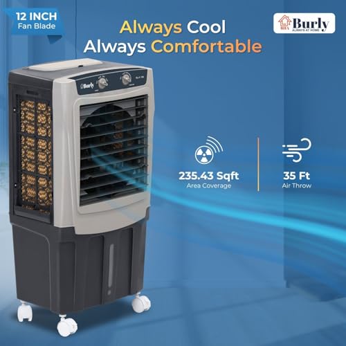 Image of BHABURLY | GLX 35 LTR | Personal Portable Cooler with Anti Bacterial Honeycomb | Highest Airthrow in Segment | Auto Swing | 3 Speed Control | Low Power Consumption | One Year Warranty