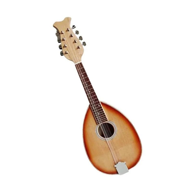 Mandolina dla początkujących Mandolina o wysokim tonie twardy futerał drewniane instrumenty(Sun Color)