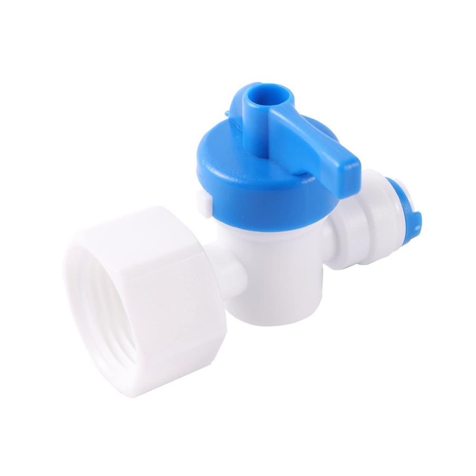 Purificador del Sistema de Filtro ósmosis inversa 1/2 quot; Rosca Hembra a 1/4 Válvula Bola Tubo, válvula purificadora Agua Cierre conexión rápida, 1 Uds