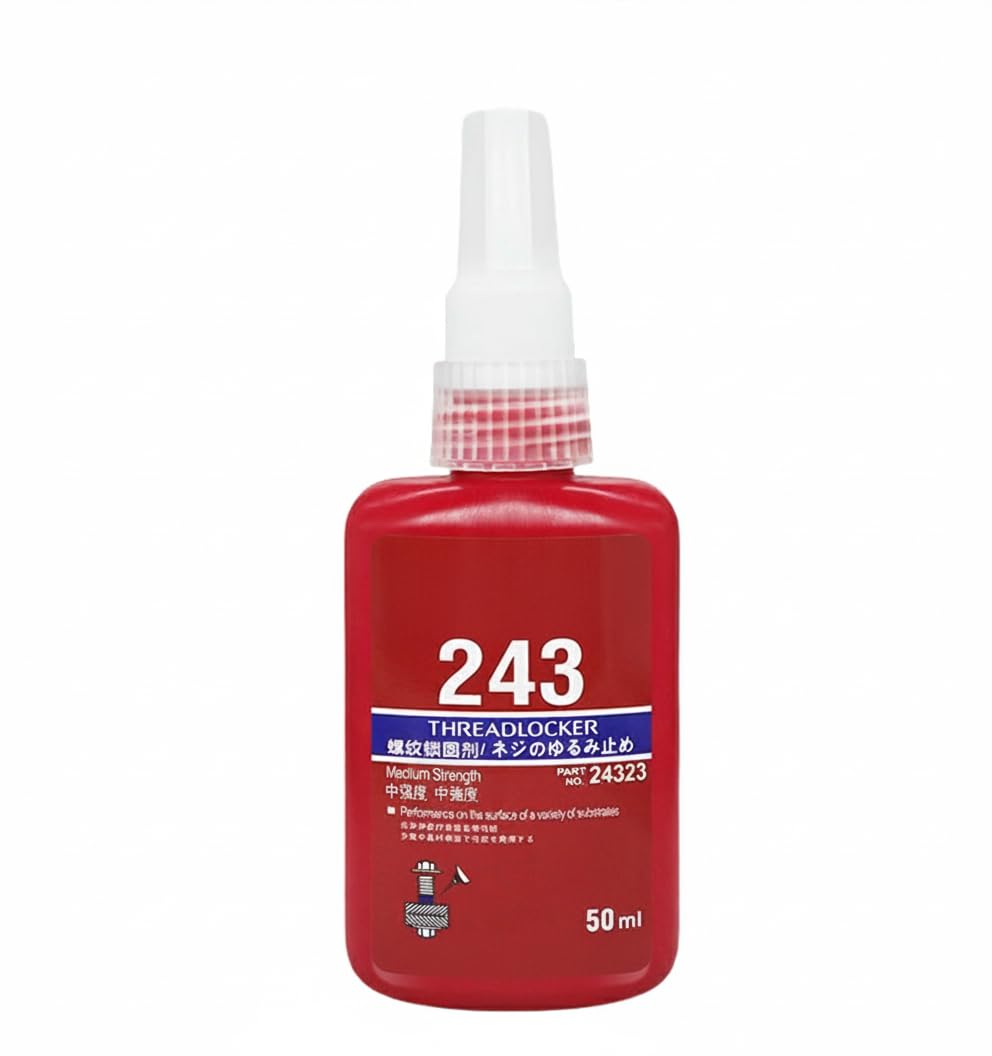 Thread Locker Blue 243, Azonee Medium Strength Threadlocker for Nuts and Bolts, Lock and Seal Fasteners, Prevent Rust and Corrosion, 1.69Fl Oz/50ml