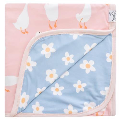 Image of Copper Pearl Jumbo 3-Layer Baby Blanket: Soft Baby Quilts for Boys and Girls | Breathable, Cozy, Toddler Blanket | Baby Quilt for Newborns | 46x46 Premium Polyester /Rayon | Goosie