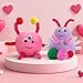 Haooryx Valentine's Day Air Dry Clay Craft Kit - 16 Packs Cute Love Monster DIY Magnet Keychain Ornament Art Craft Bulk with Gift Bag for Classroom Exchange Gift Student Reward Valentines Party Favor