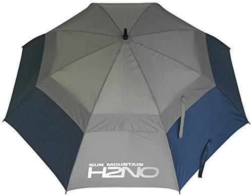 Sun Mountain H2NO Parapluie à Double auvent Bleu Marine/Gris 152 cm Cover