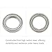 METALLIXITY Deep Groove Ball Bearings (6803ZZ, 17mm x 26mm x 5mm) 2Pcs, Carbon Steel Double Shielded Industrial Bearings - for Industrial Micro Motor