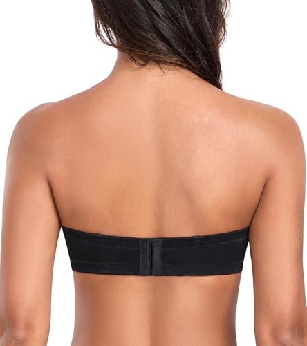 Image of HACI Full Coverage Strapless Bra for Large Bust Contour Underwire Plus Size Convertible Multiway