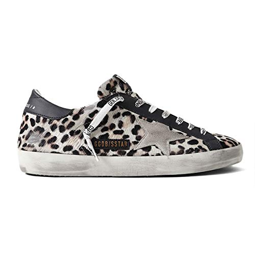 Golden Goose Golden Goose ゴールデングース SUPERSTAR スーパースター レオパード ハラコ レザースニーカー GMF00101.F000352.80318 総柄 シューズ メンズ