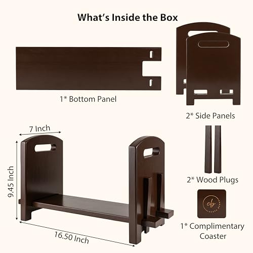 Image of Adjustable Desktop Bookshelf - Sturdy Desk Bookshelf and Book Organizer - No Tools Required to Assemble This Desktop Bookcase, Perfect Tabletop Book Shelf for Office, Study Room