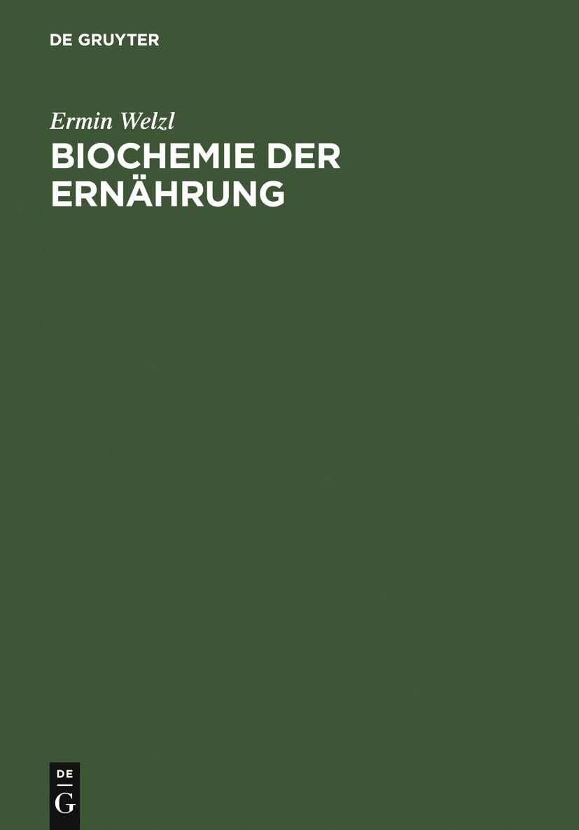 Biochemie Der Ernährung