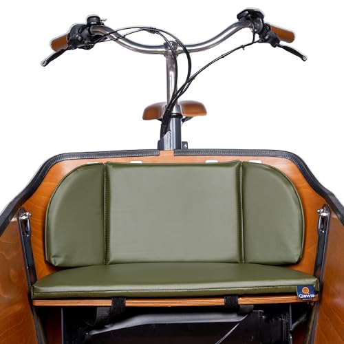 Qiewie Cushion Set Suitable for The Babboe City, Mini, Carve (Armeegrün)