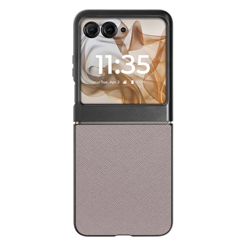 LOOF CASUAL-SHELL ���U�[ ���^ �X�}�z�P�[�X for motorola razr 50 / 50s / 50d �p �P�[�X �J�o�[ �V���v�� �ϏՌ� ���^ �y�� [�x�[�W���O���[]