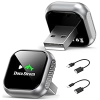 Dora Sicom carplay wireless adapter for iphone, per apple car play per auto,per car play wireless iphone,per auto con funzione Carplay cablata dal 2016/ mini size USB C/A Trasferimento Dati Veloce
