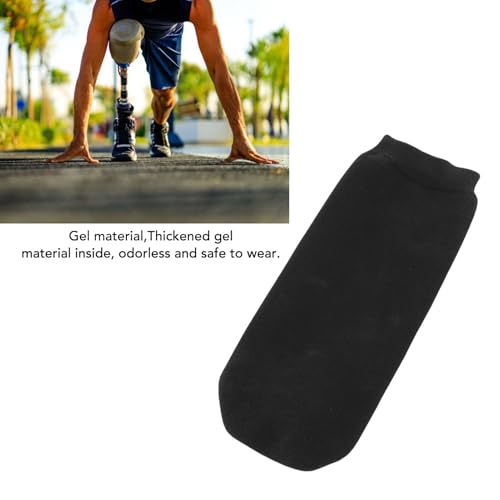 HURRISE Prosthetic Stump Gel Shrinkers Amputee Sock Non Slip Water Proof Gel Sleeve with Advanced Cushioning for Leg Protection Stretchable Breathable Fit (L)