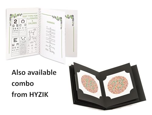 Image of HYZIK Snellen Eye Vision Test Chart for Eye Testing (English,Hindi,numbers,E,C) Pack of 5 Snellen Eye Chart.