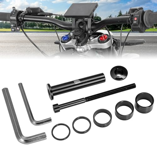 Image of KEMIMOTO Handlebar Stem Lock for Bar Mount Stem Cap Stem Spacers Stem Bolt | Electric Bike Handlebar Stem Top Cap Base, Extended Nut Fit for Surron Light Bee, E-Ride Pro, Talaria Sting / XXX