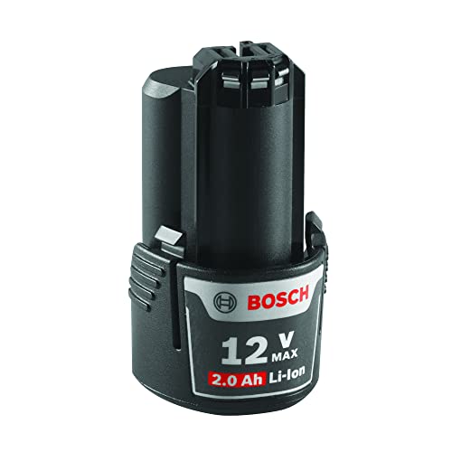 Image of BOSCH BAT414-2PK 12V Max Lithium Ion 2 Ah Battery 2-Pack | Cordless Power Accessory | Slide Mount Interface | Charge Status Feature | Portable Energy Source | Compatible Tool Supply