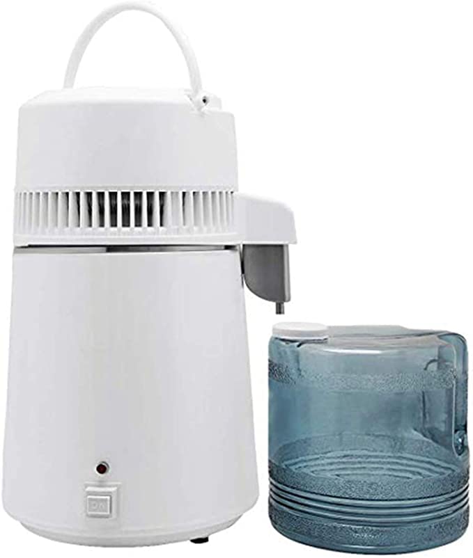 CGOLDENWALL Destilador de agua de vino con alcohol, purificador de agua para el hogar, máquina de agua destilada de acero inoxidable con